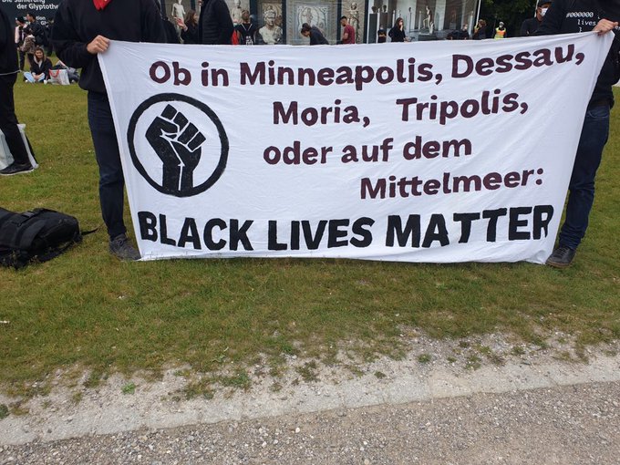 Transparent Ob in #Minneapolis, #Dessau, #Moria, #Tripolis oder auf dem Mittelmeer: #BlackLivesMatters